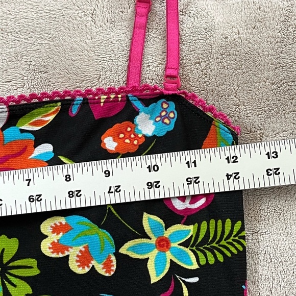 Y2K Guess Women's USA Made Floral Stretch Mesh Removal Straps Mini Dress Small - Picture 12 of 14